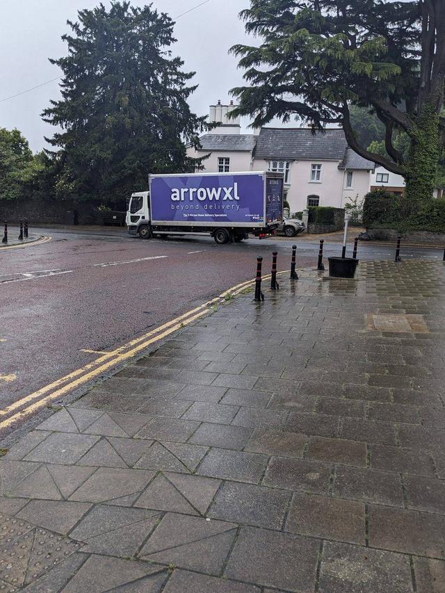 An ArrowXL lorry on the A472 near Usk, Monmouthshire
